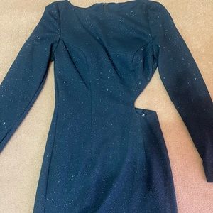 Jovani sparkle emerald green dress